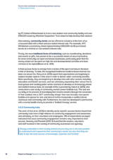 Factors that contribute to community business success 3. Desk-based review